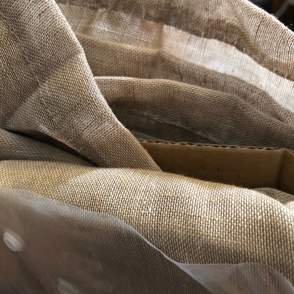 Turquoize semi sheer brown 52x84 inch 2 panel curtains - Picture 2 of 4